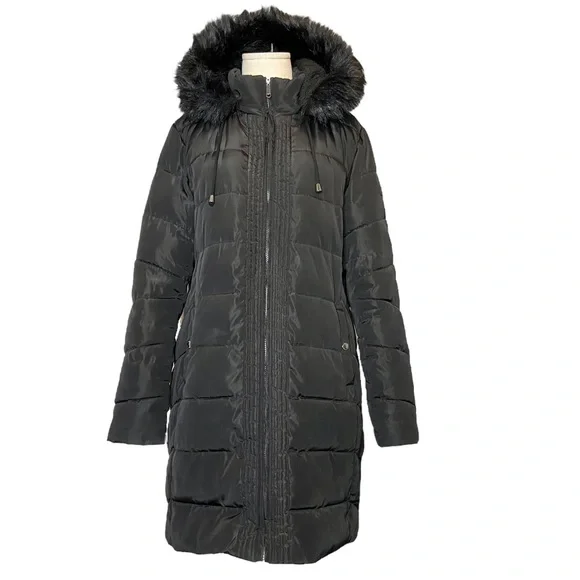 Sam Edelman Jackets Coats Sam Edelman Black Puffer Coat Faux
